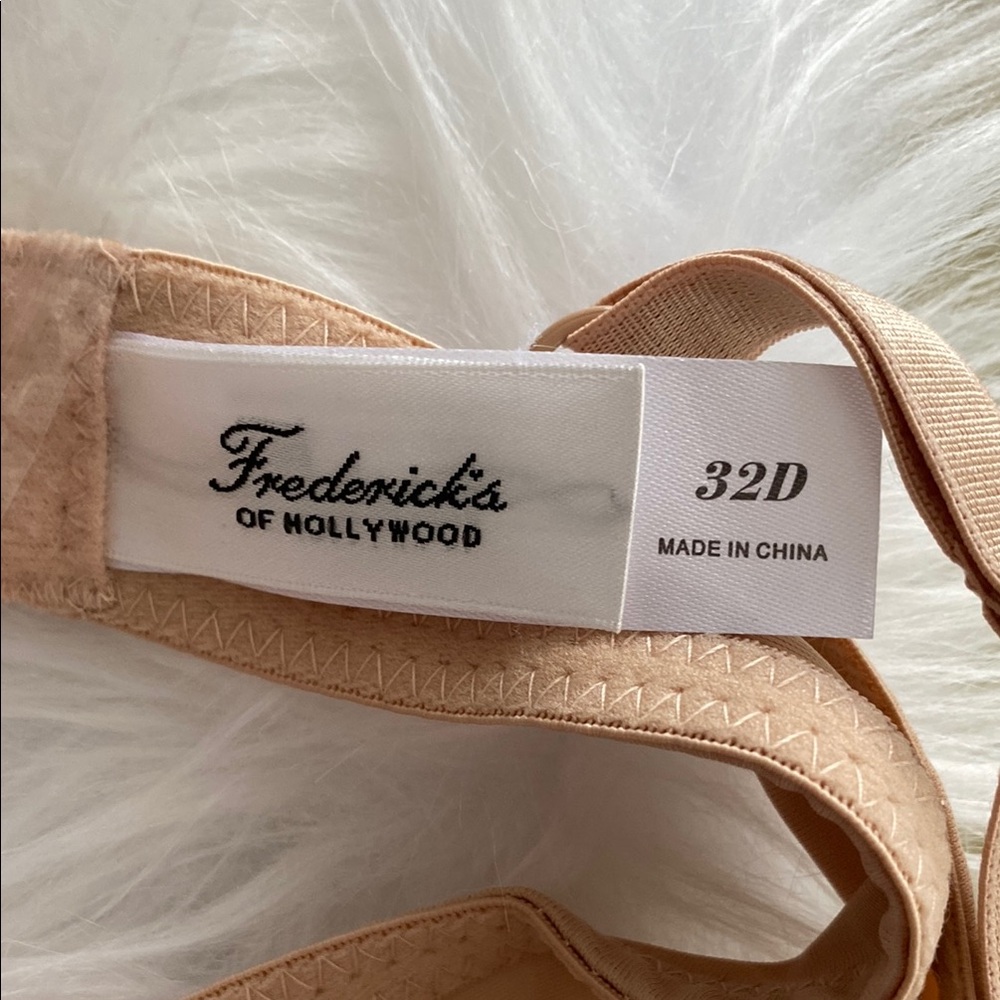 NWT Frederick's of Hollywood Krystal micro push up bra size 32D color late - Picture 8 of 9